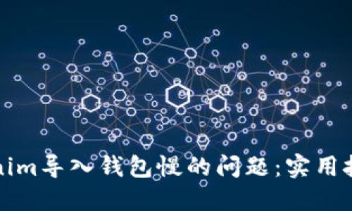 如何解决Tokenim导入钱包慢的问题：实用技巧与详细指南