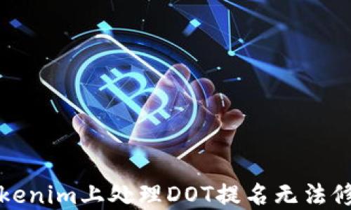 
如何在Tokenim上处理DOT提名无法修改的问题